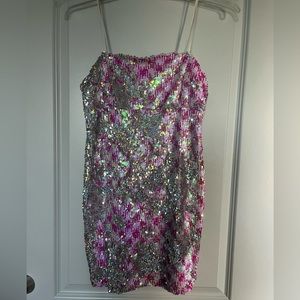 topshop sequin dress